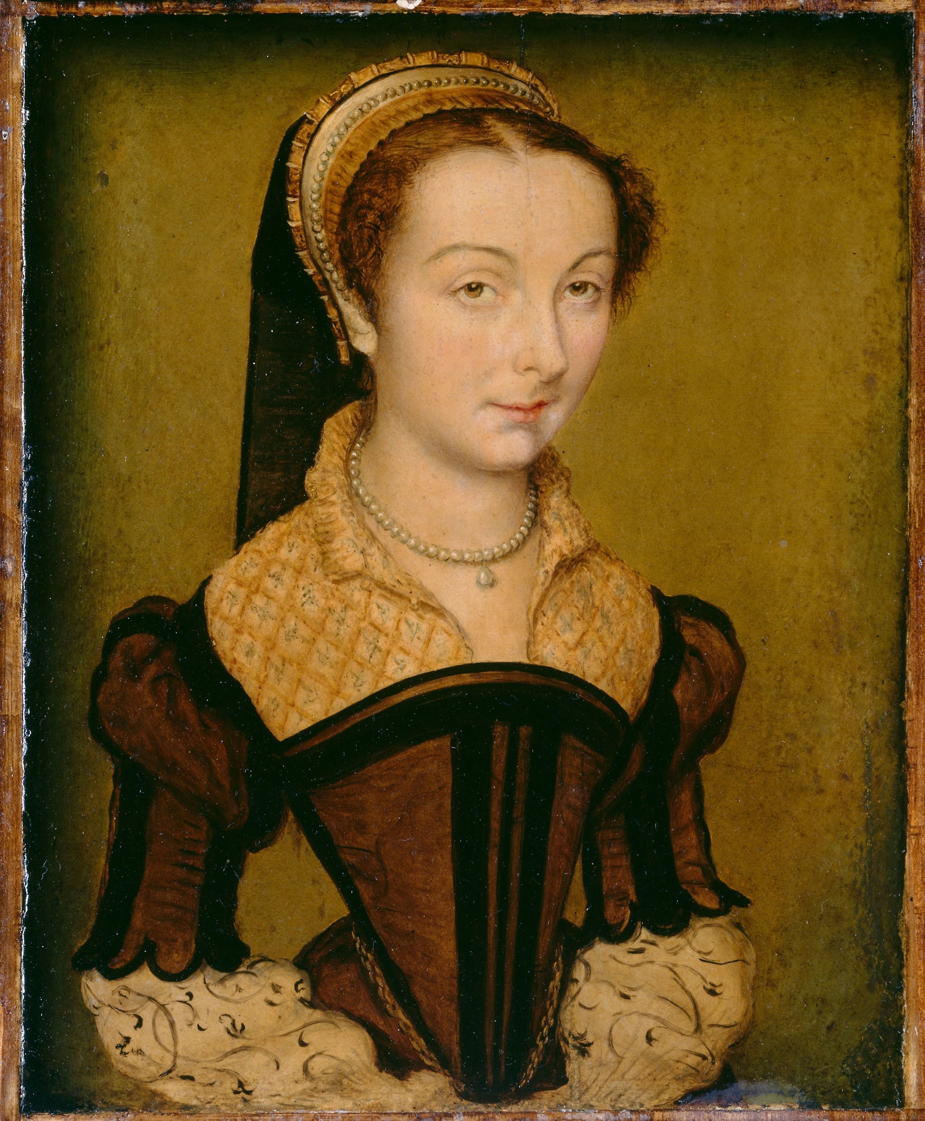 Portrait de Louise de Halluin, dame de Cipierre - Corneille de Lyon image 1 tableau peint à l’huile sur toile