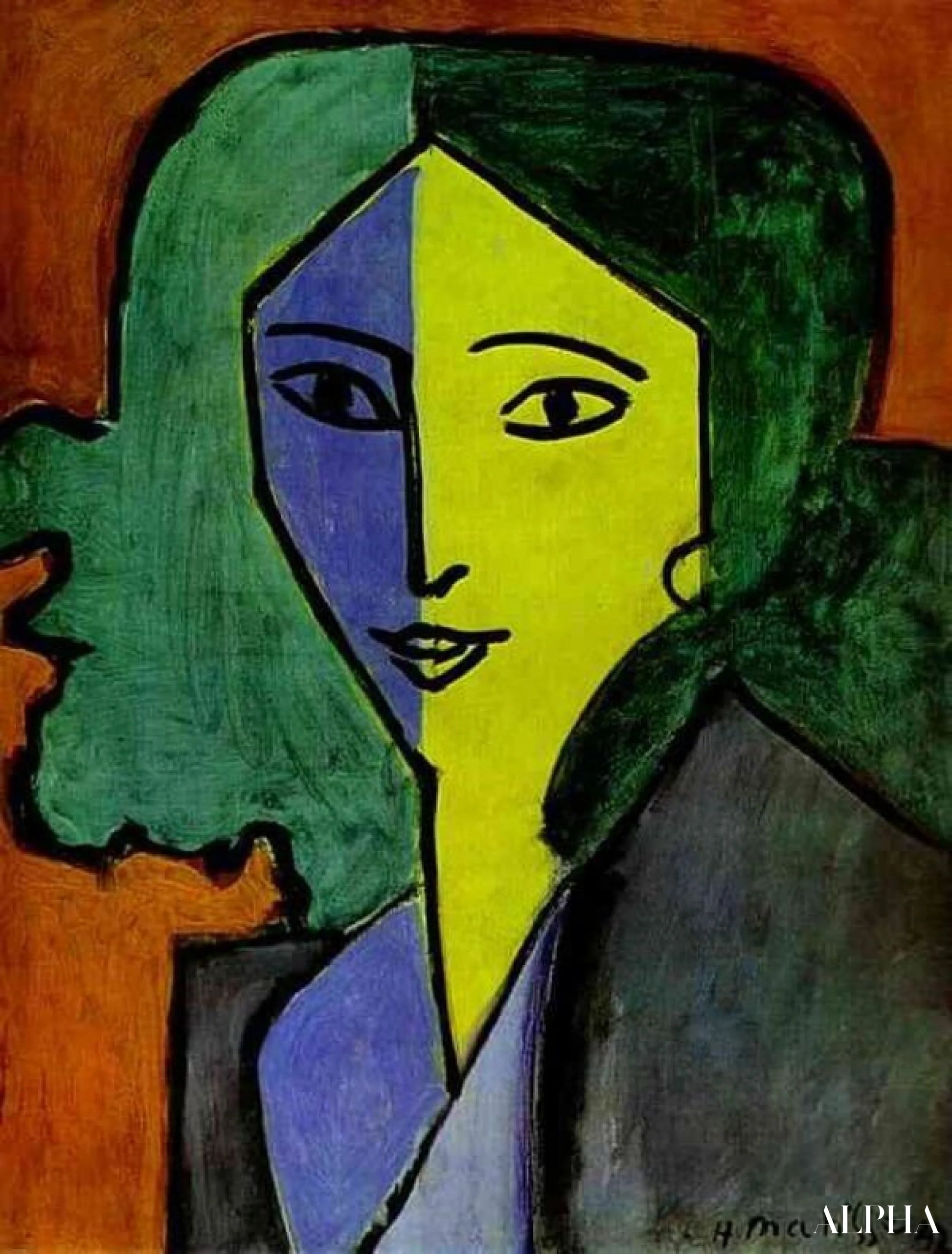 Portrait de Lydia Delectorskaya - Matisse - Reproductions de tableaux et peintures haut de gamme