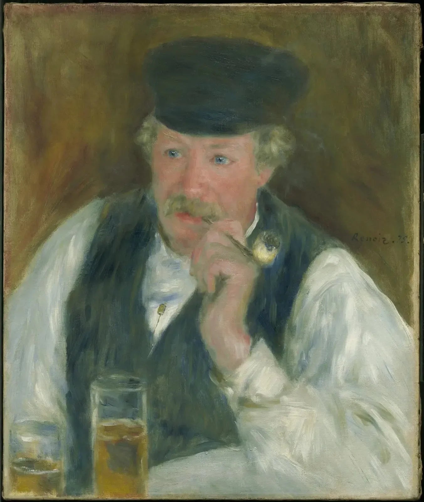 Portrait de M. Fournaise - Pierre-Auguste Renoir image 1 copie de tableau peinte à la main