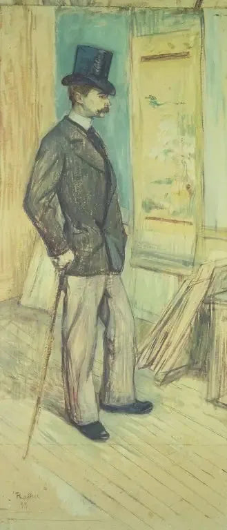 Portrait de M. Paul Sescau (Portrait de M. Paul Sescau) - Henri de Toulouse-Lautrec image 1 reproduction artisanale de tableau