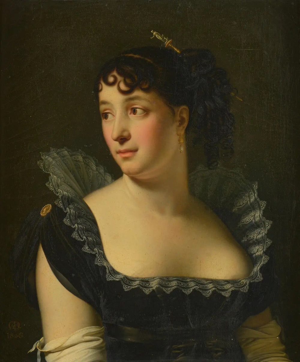 Portrait de Madame Bertin de Veaux en buste - Anne-Louis Girodet - Alpha Reproduction