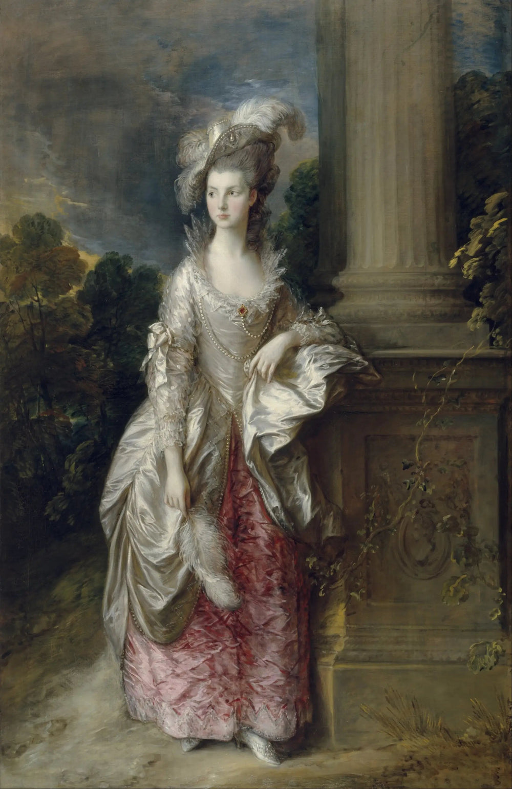 Portrait de Madame Mary Graham - Thomas Gainsborough image 1 reproduction réalisée par Alpha Reproduction