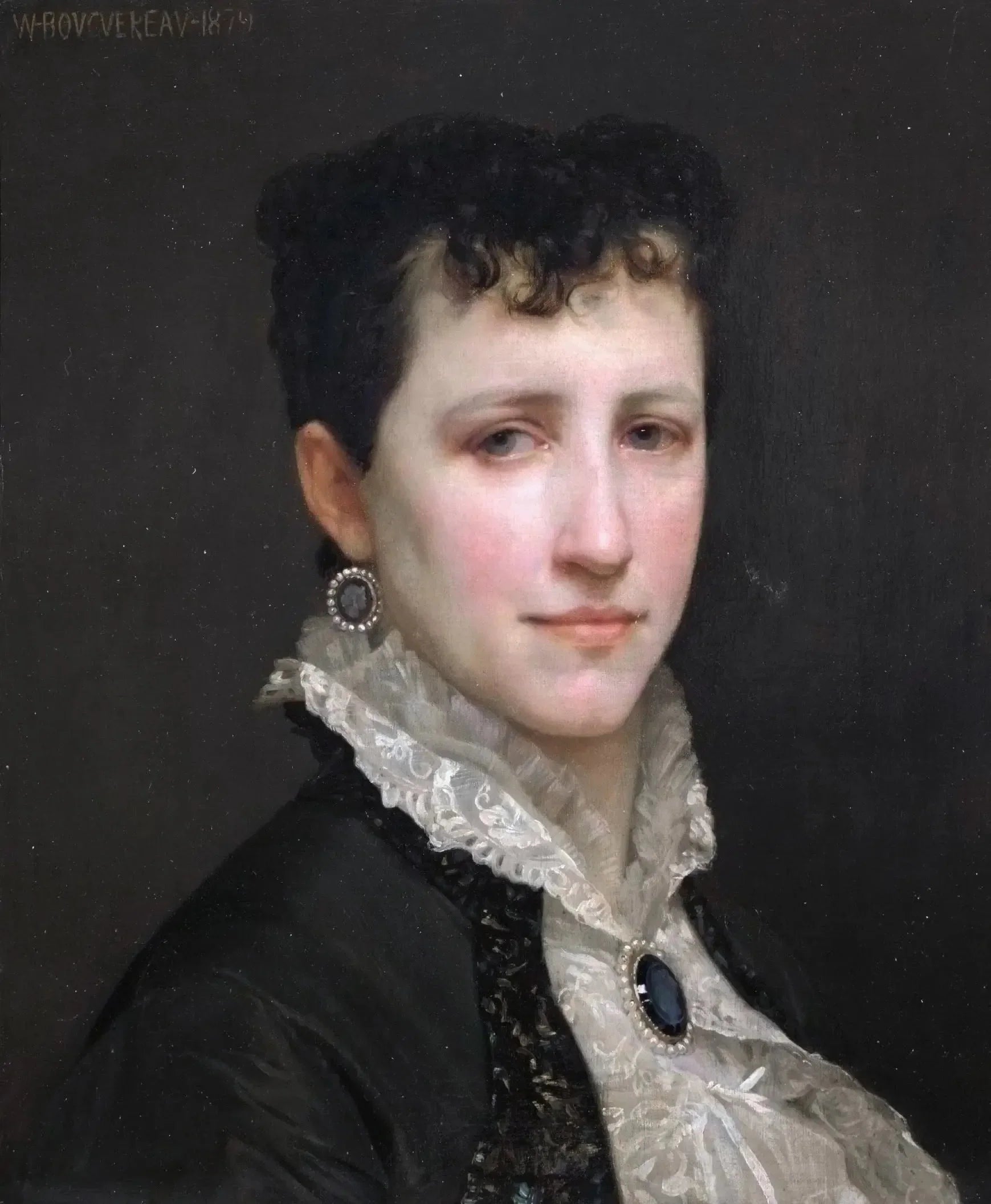 Portrait de Mademoiselle Elizabeth Gardner - Bouguereau image 1 copie peinte à la main à l’huile