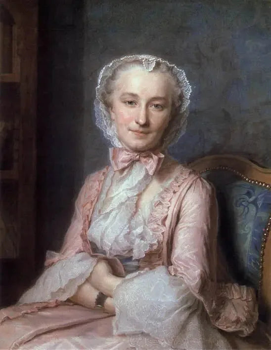 Portrait de Mademoiselle Sallé - Maurice-Quentin de La Tour image 1 reproduction réalisée par Alpha Reproduction