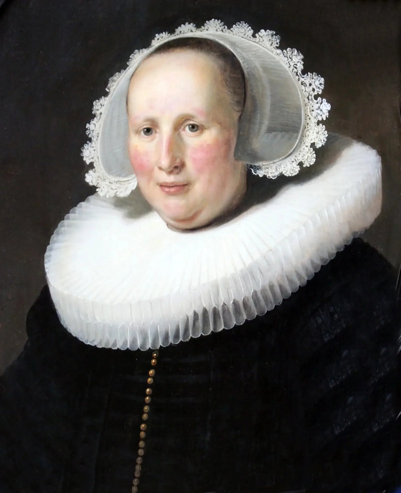 ภาพเหมือนของ Maertgen van Bilderbeecq, ภรรยาของ Willem Burggraeff - Rembrandt