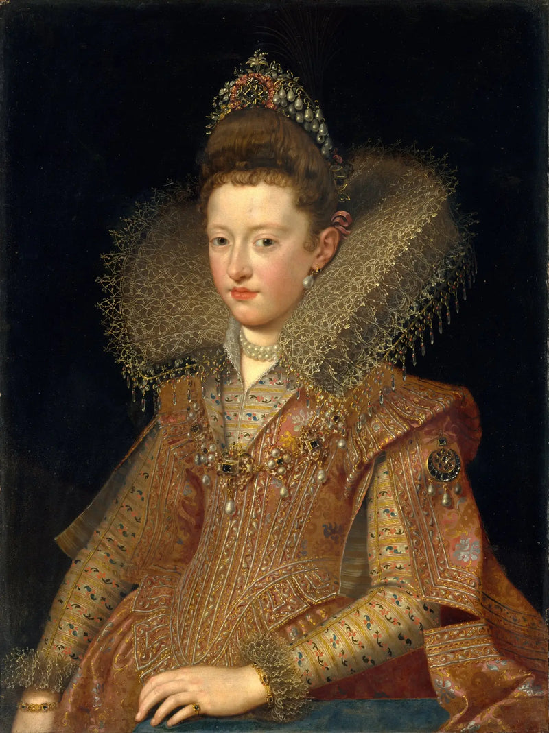 ภาพเหมือนของมาร์กีร์เดต์ เดอ กอนซาก์ (1591-1632), เจ้าหญิงมานตู - ฟรานส์ ปูร์บัส เดอะ ยังเจอร์