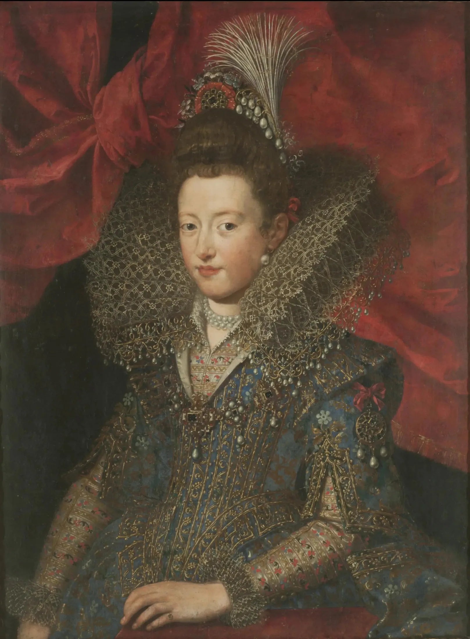 Portrait de Marguerite Gonzague - Frans Pourbus the Younger image 1 reproduction d’œuvre d’art à l’huile