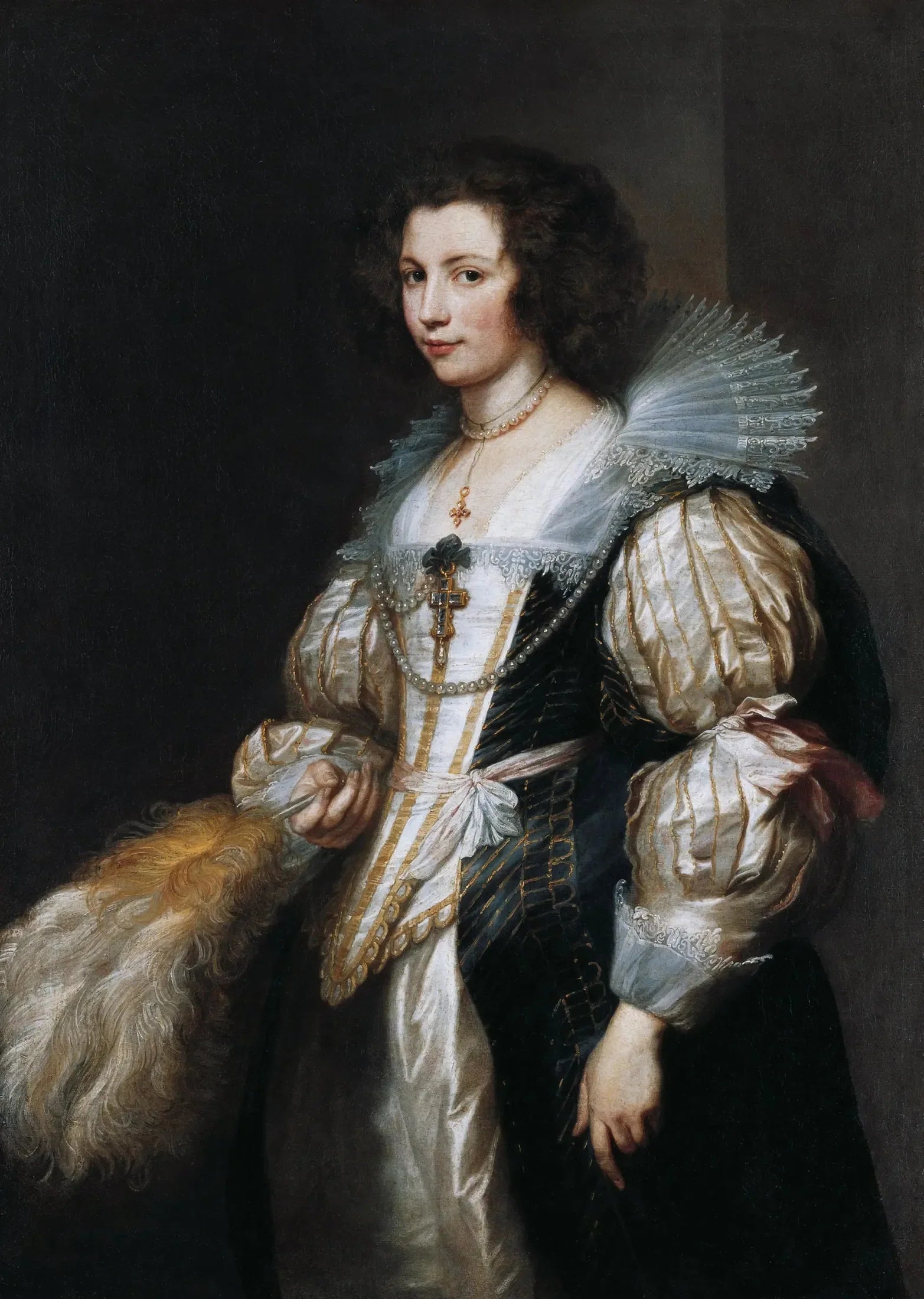 Portrait de Maria Louise von Tassis - Antoine van Dyck image 1 reproduction d’œuvre d’art à l’huile