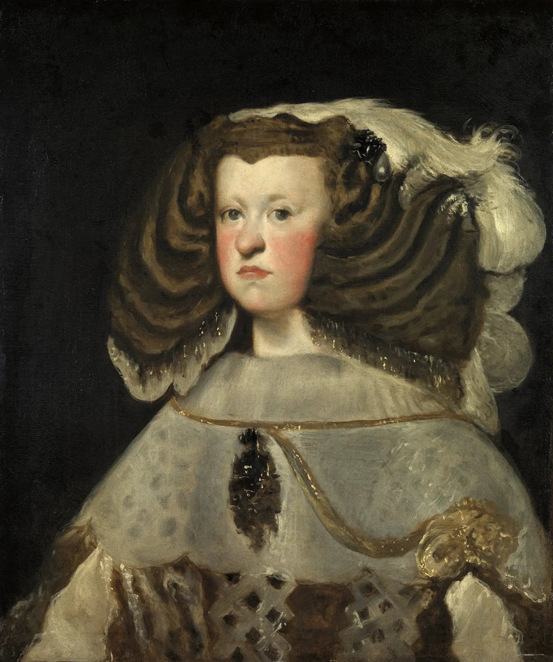 ภาพเหมือนของ Marianne แห่งออสเตรีย, พระราชินีแห่งสเปน - Diego Velázquez