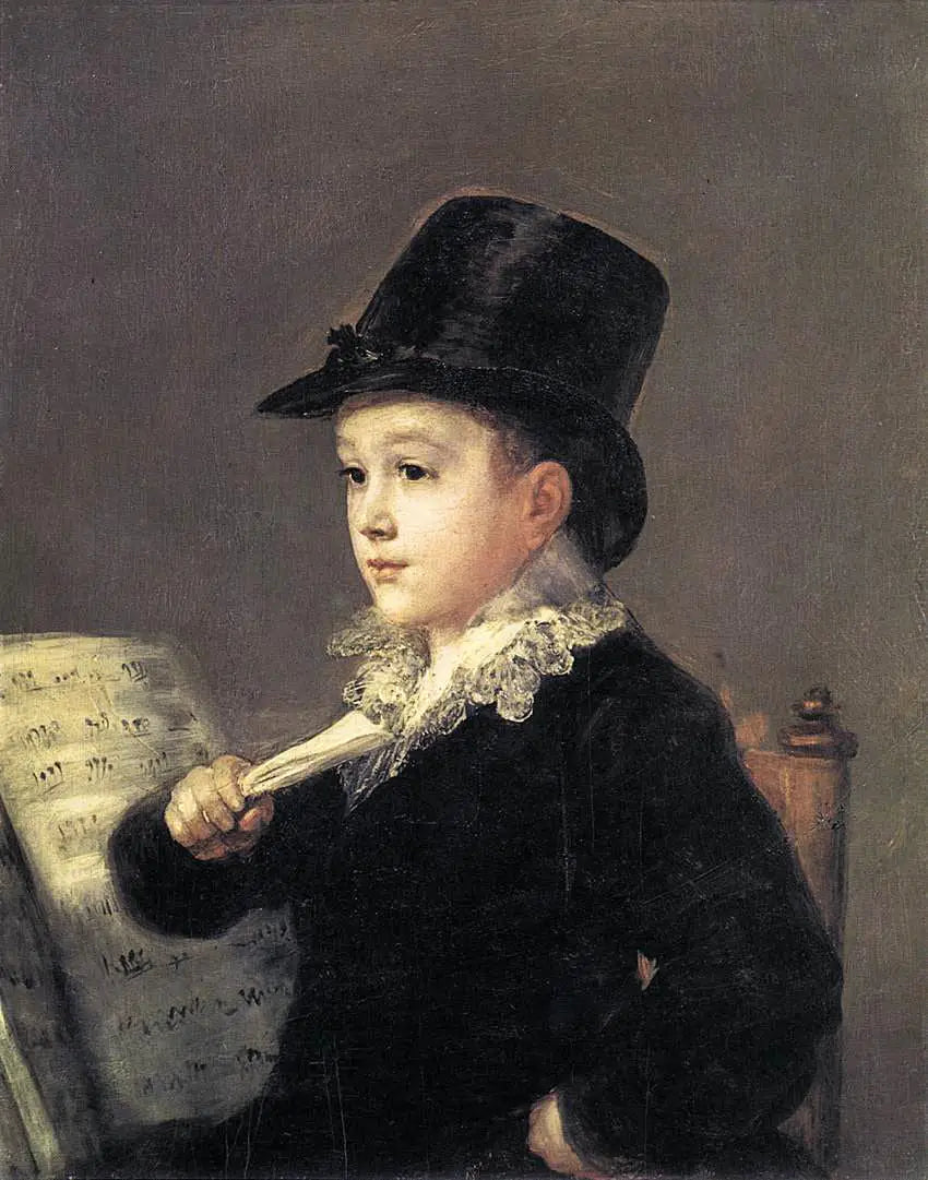 Portrait de Mariano Goya, petit-fils de l'artiste - Francisco de Goya image 1 tableau peint à l’huile sur toile