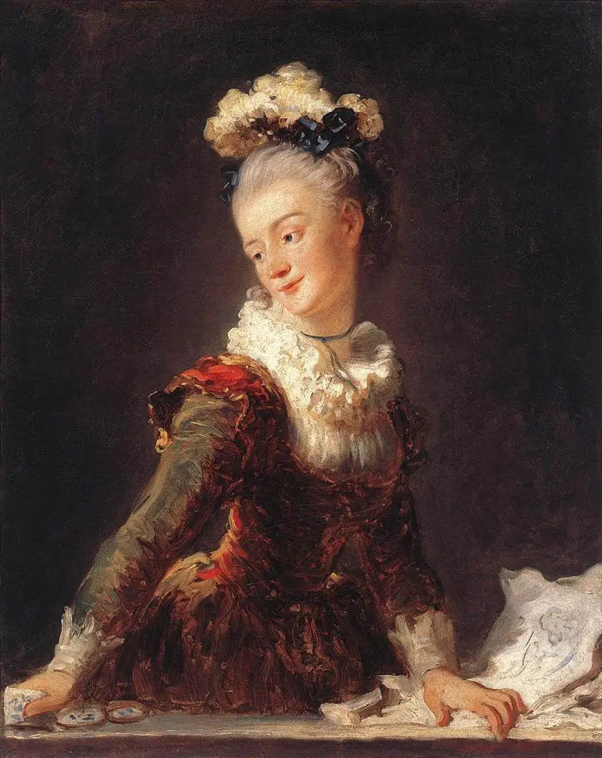 ภาพเหมือนของ Marie-Anne-Éléonore, เคานต์เตสเดอกราฟ (1730-1807) - Jean-Honoré Fragonard