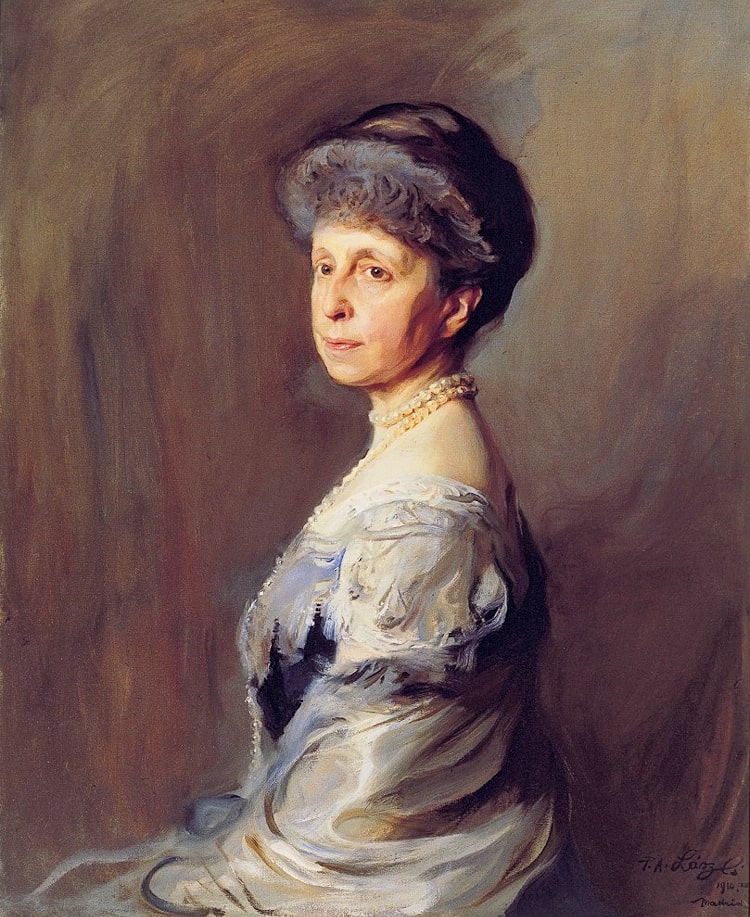 Portrait de Marie-Christine d'Autriche, reine d'Espagne - Philip de László