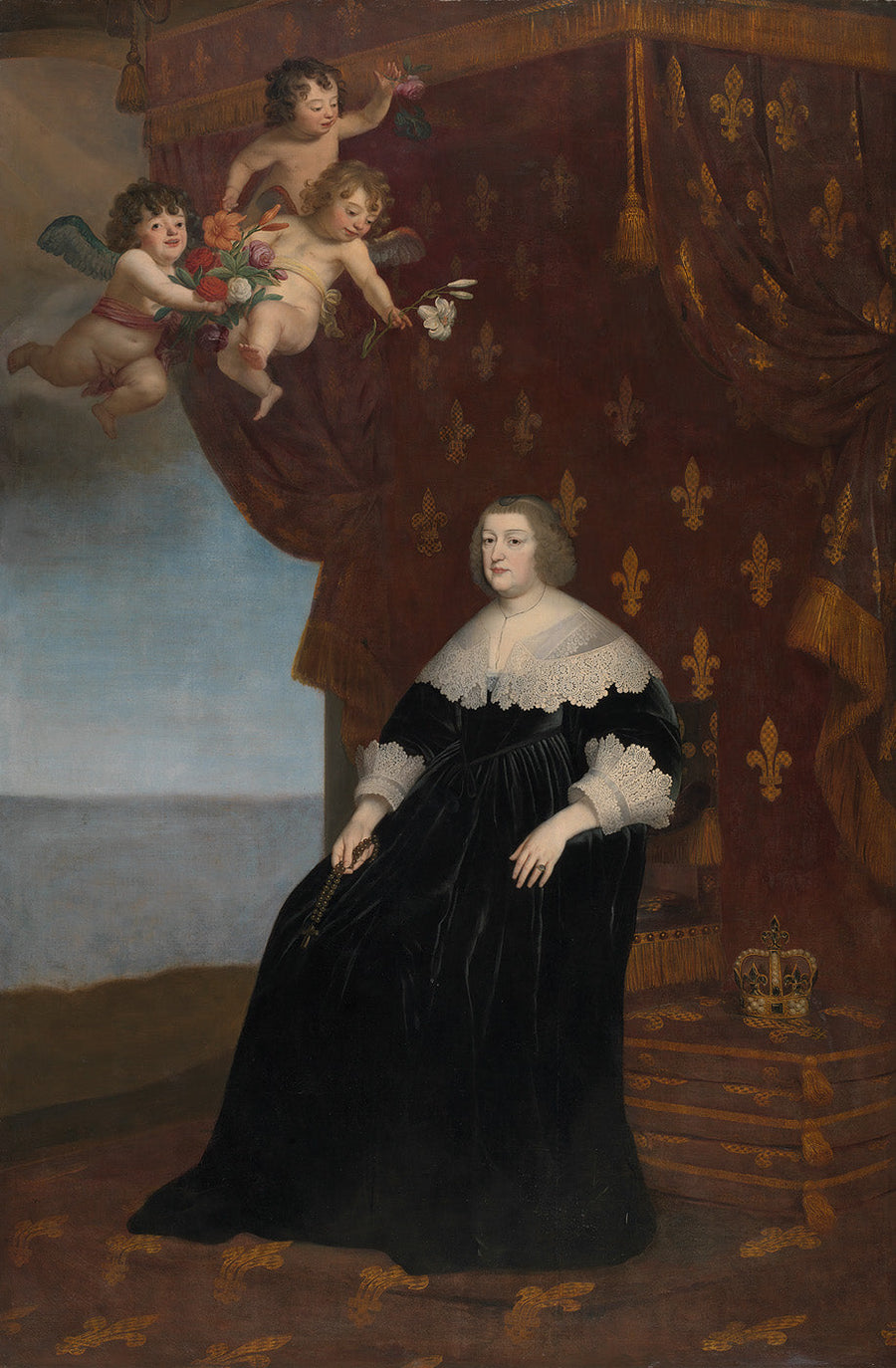 ภาพเหมือนของ Marie de Médicis - Gerrit van Honthorst