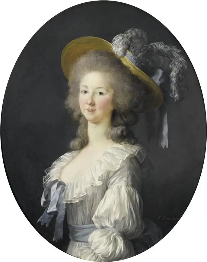 Portrait de Marie-Thérèse-Louise de Savoie-Carignan, princesse de Lamballe - Élisabeth Vigée Le Brun image 1 copie peinte à la main à l’huile
