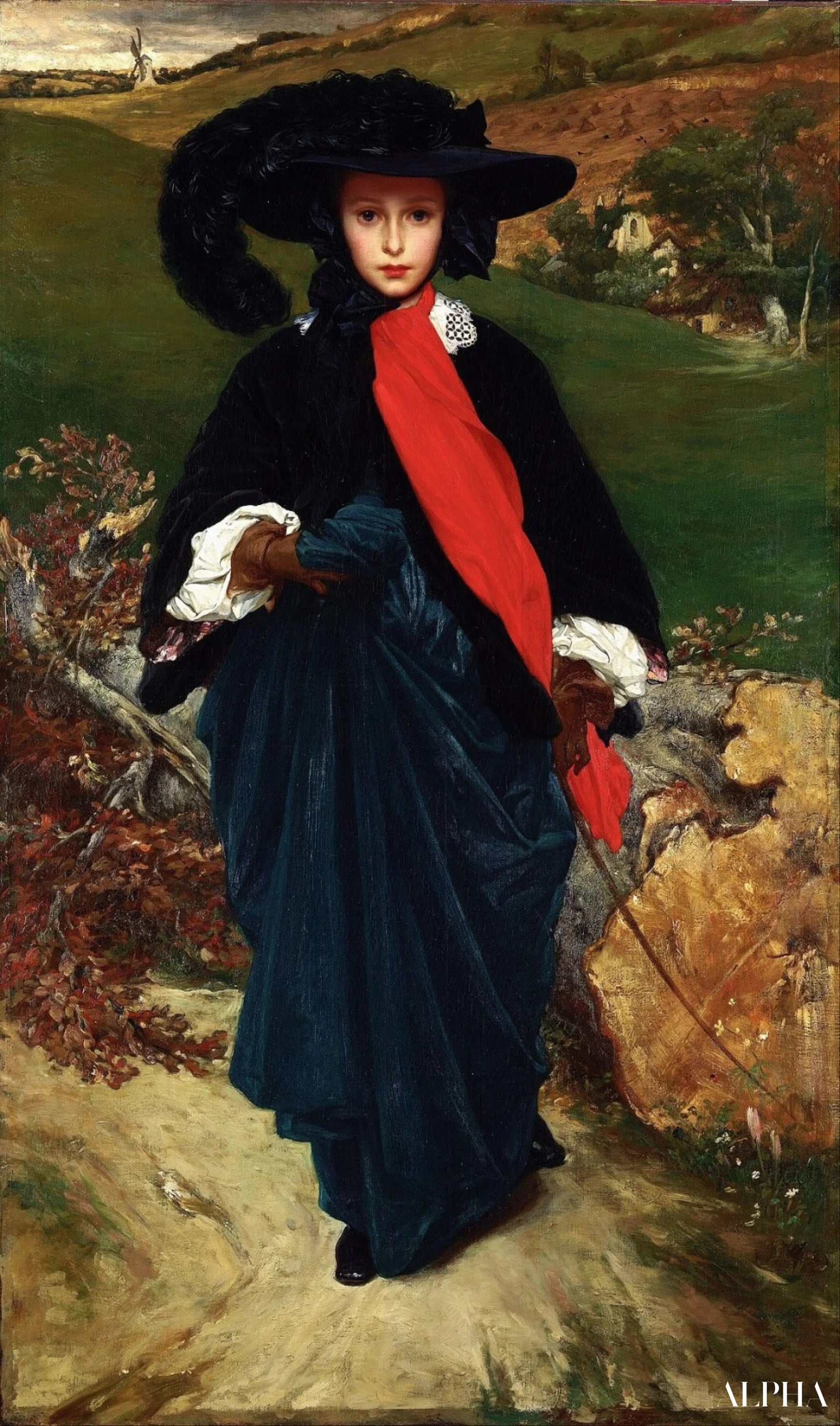 Portrait de May Sartoris - Frédéric Leighton Reproductions de tableaux à la peinture à l’huile