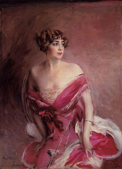 Portrait de Mlle. de Gillespie La Dame de Biarritz - Giovanni Boldini - Alpha Reproduction