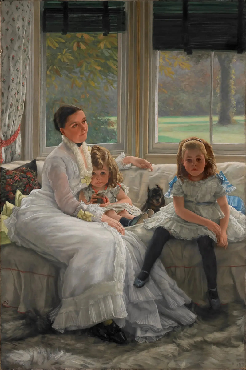 ภาพเหมือนของคุณ Catherine Smith Gill และลูกสองคนของเธอ - James Tissot