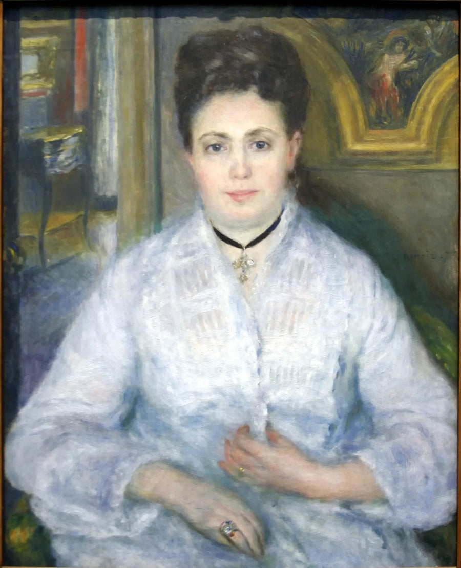 ภาพเหมือนของนางชอคเกต์ในชุดขาว - ปิแอร์-ออฌ ส Renoir