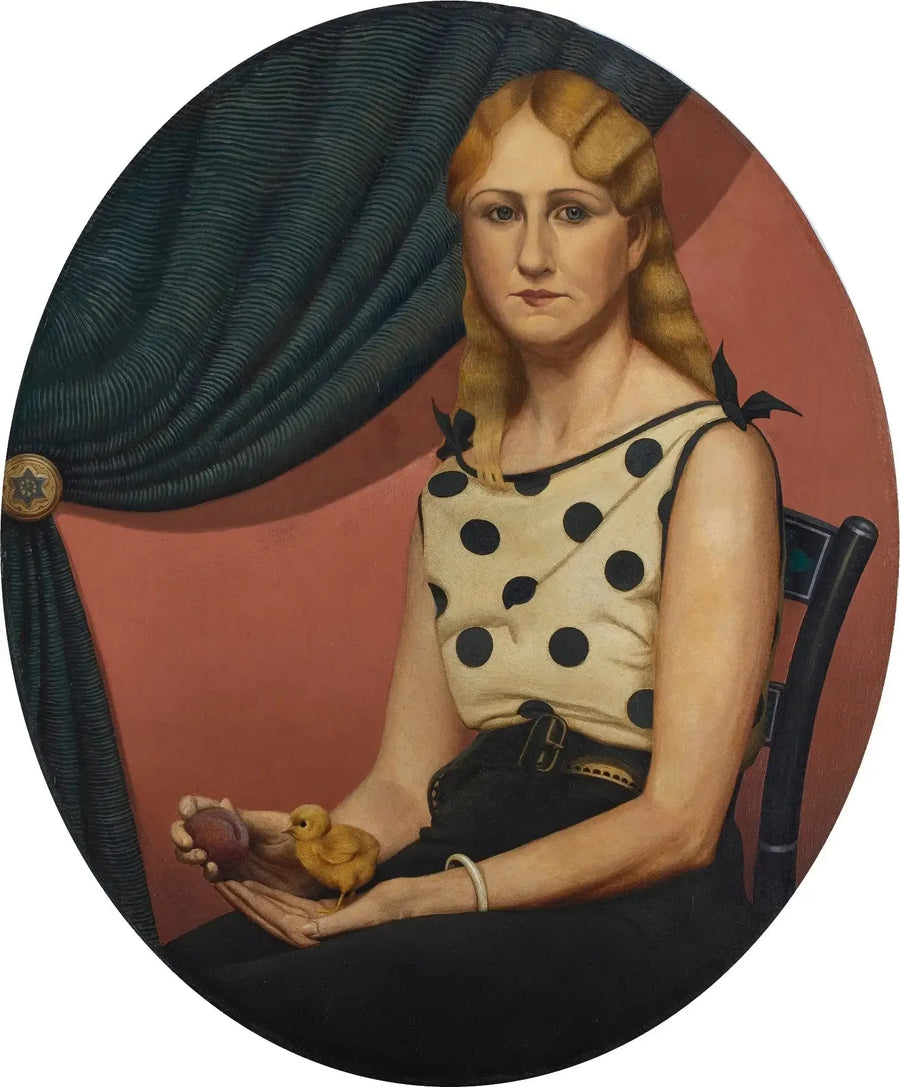 Portrait de Nan - Grant Wood image 1 reproduction artisanale de tableau