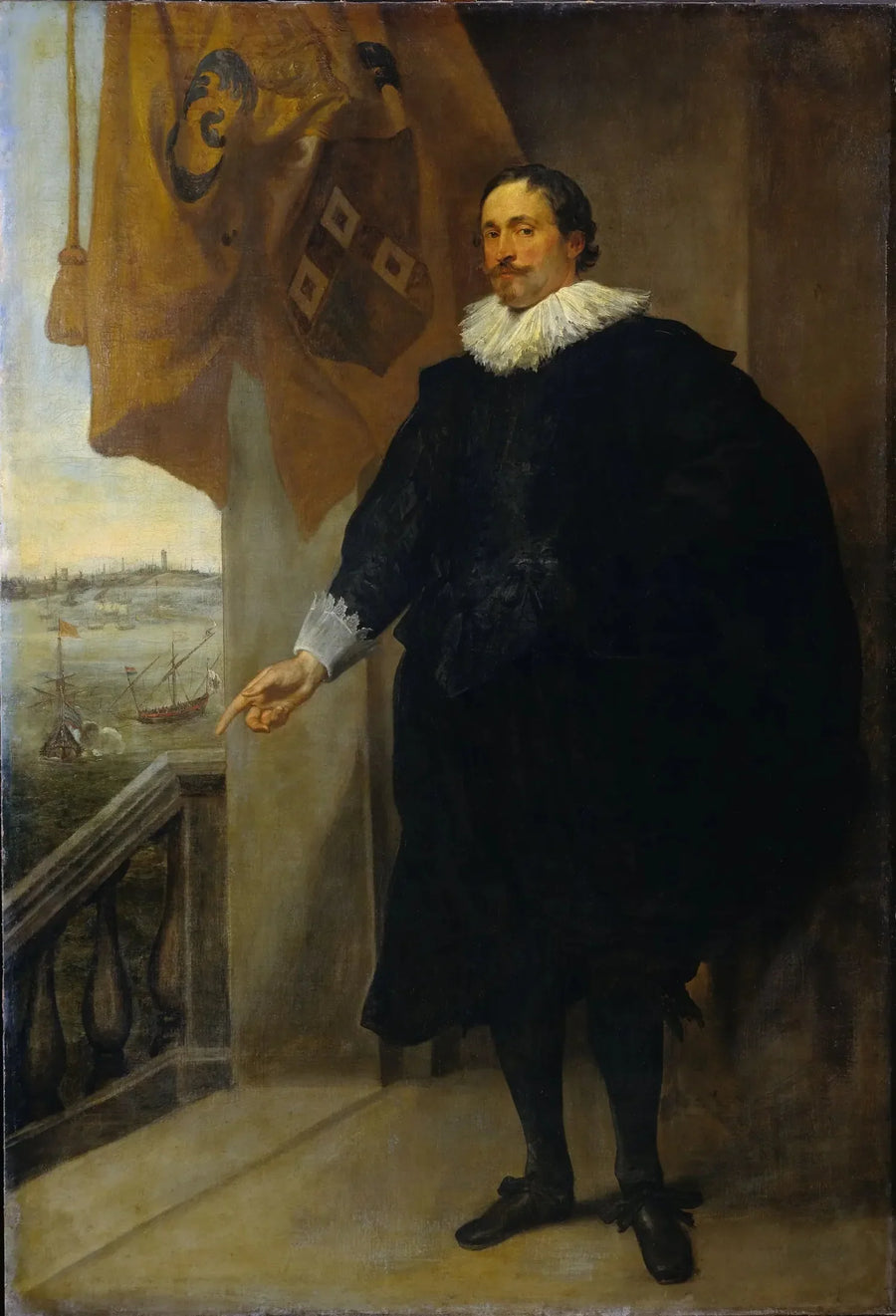 ภาพเหมือนของ Nicolas van der Borght. พ่อค้าแห่งแอนต์เวิร์ป - อองตวน ฟาน ไดค์