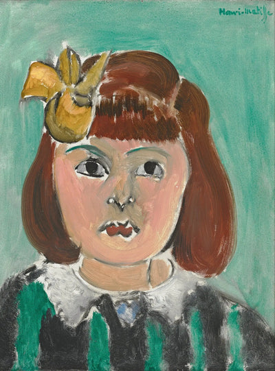 Reproduction du tableau « Portrait de petite fille - Henri Matisse » par Alpha Reproduction en peinture à l’huile