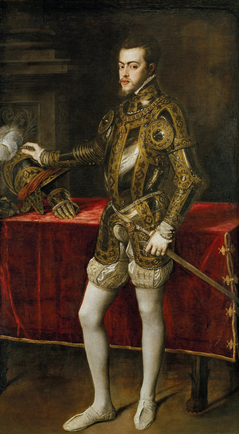 ภาพเหมือนฟิลิปป์ที่ 2 ในชุดเกราะ - Titian