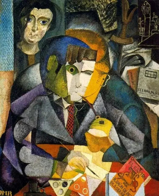 ภาพเหมือนของ Ramón Gómez de la Serna - Diego Rivera