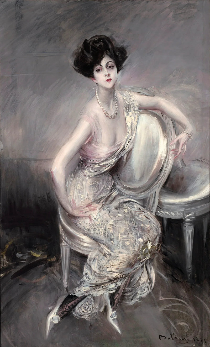 ภาพเหมือน Rita de Acosta Lydig นั่ง - Giovanni Boldini