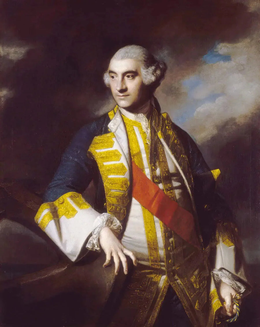 ภาพเหมือนของ Sir Charles Saunders (ประมาณ ค.ศ. 1715-1775) - โจชัว เรนลอว์ส