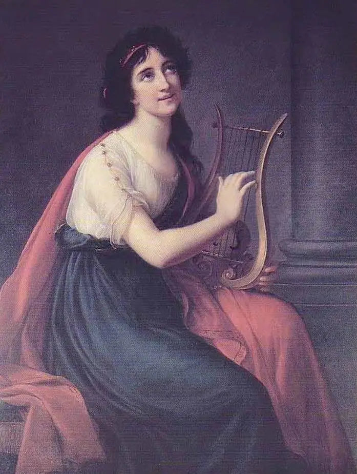 Portrait de Sophia Fries et Sappho - Élisabeth Vigée Le Brun image 1 copie de tableau peinte à la main