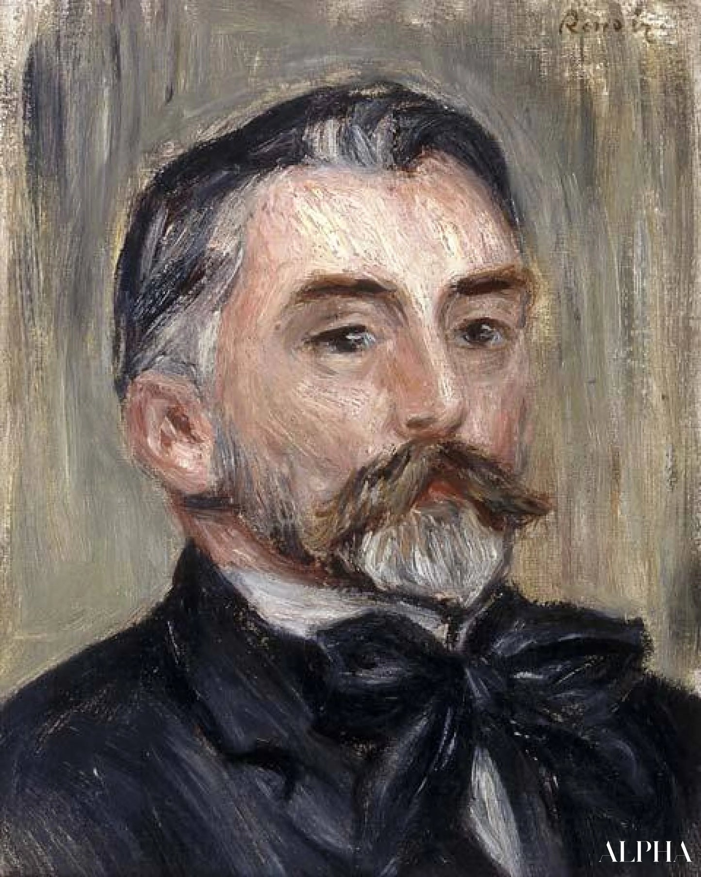 Portrait de Stéphane Mallarme - Pierre-Auguste Renoir - Reproductions de tableaux et peintures haut de gamme
