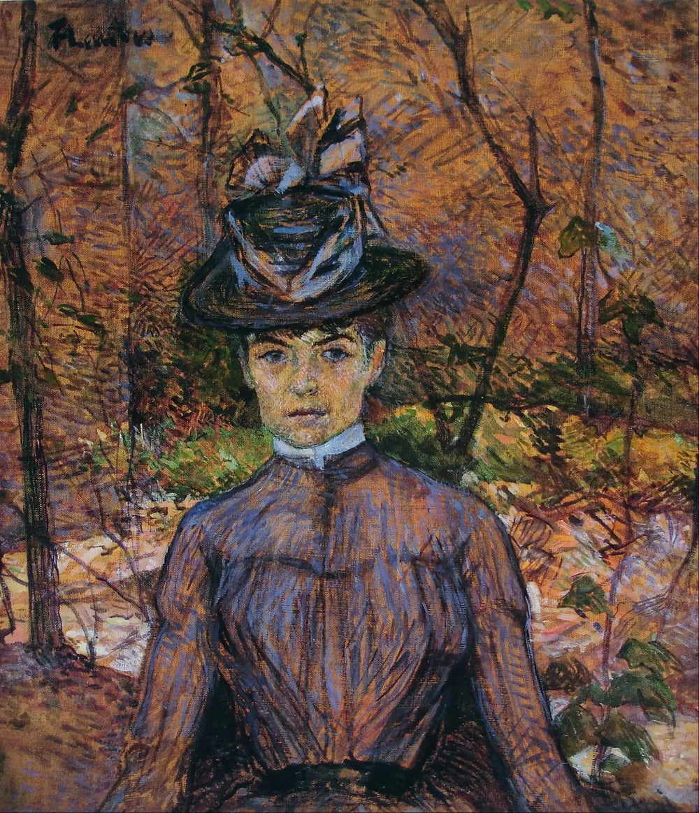 Portrait de Suzanne Valadon - Henri de Toulouse-Lautrec image 1 copie peinte à la main à l’huile