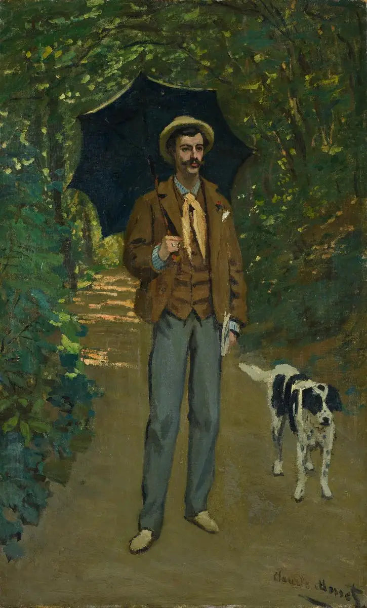 ภาพเหมือนของวิกเตอร์ จาคมงต์ กับร่มกันแดด - Claude Monet