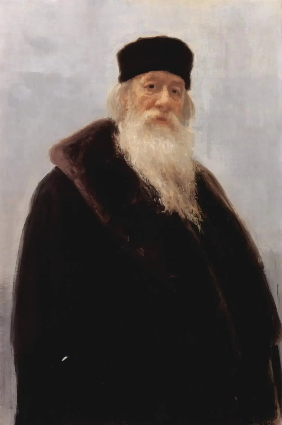 ภาพเหมือนของ Vladimir Vasilievich Stasov นักประวัติศาสตร์ศิลปะชาวรัสเซีย และ การเขียนเพลง - Ilya Repin