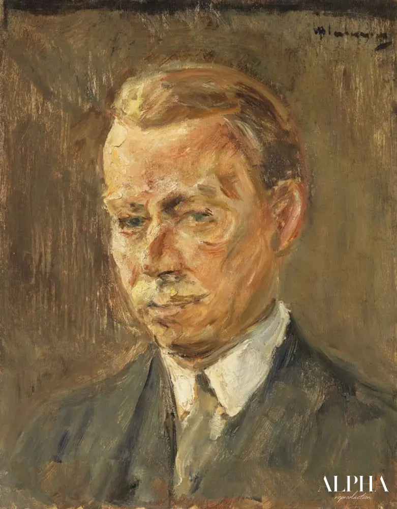 Portrait d'Erich Hancke - étude de tête - Max Liebermann - Reproductions de tableaux et peintures haut de gamme