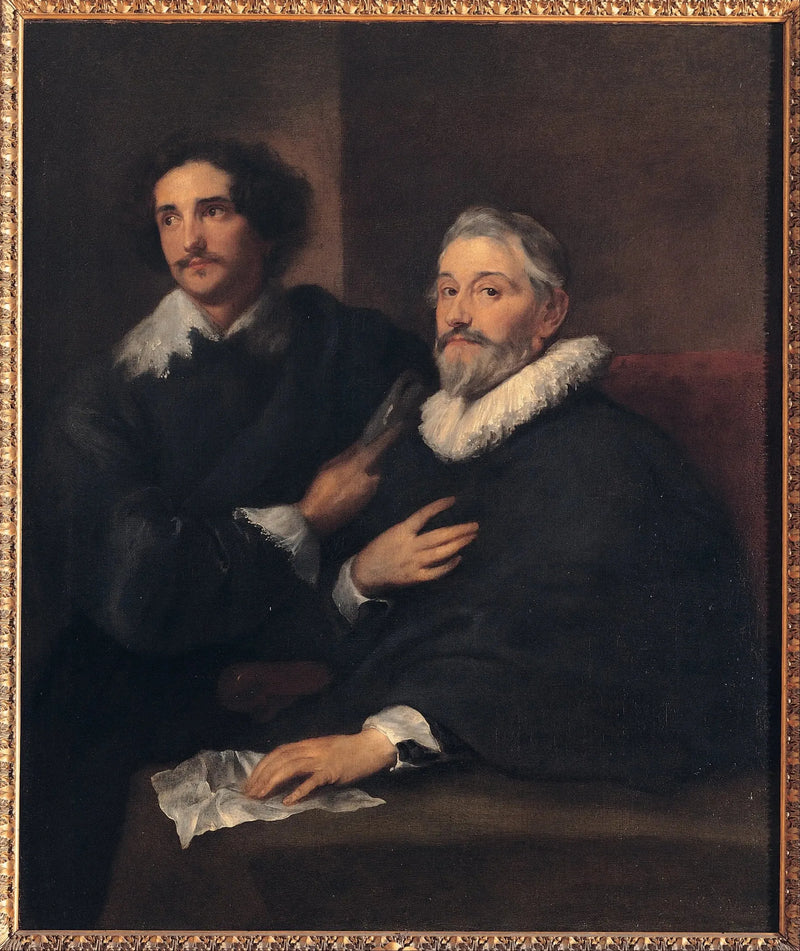 ภาพเหมือนของช่างแกะสลัก Pieter de Jode l'Ancien และ Pieter de Jode le Jeune - Antoine van Dyck