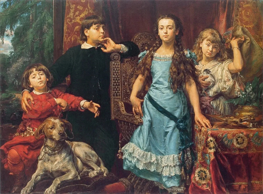 ภาพเหมือนของสี่เด็กของศิลปิน - Jan Matejko