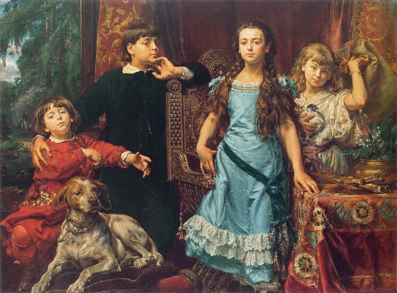 ภาพเหมือนของสี่เด็กของศิลปิน - Jan Matejko