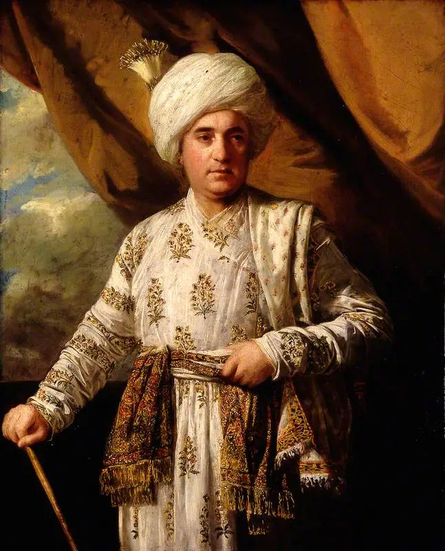 Portrait du capitaine John Foote dans sa robe moghole - Joshua Reynolds - Alpha Reproduction