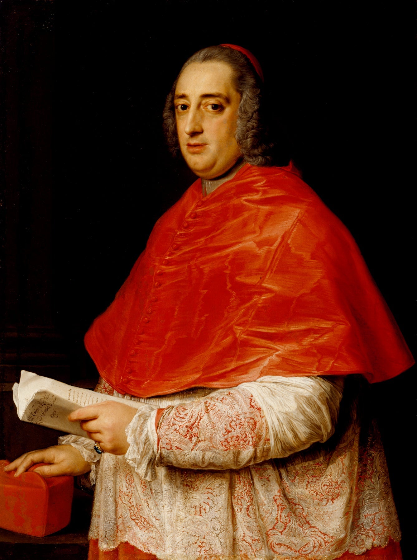 Portrait du cardinal Prospero Colonna di Sciarra - Pompeo Batoni image 1 reproduction de peinture à l’huile
