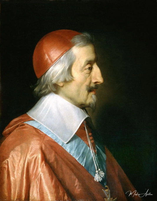 Portrait du Cardinal Richelieu - Philippe de Champaigne - Reproductions de tableaux et peintures haut de gamme