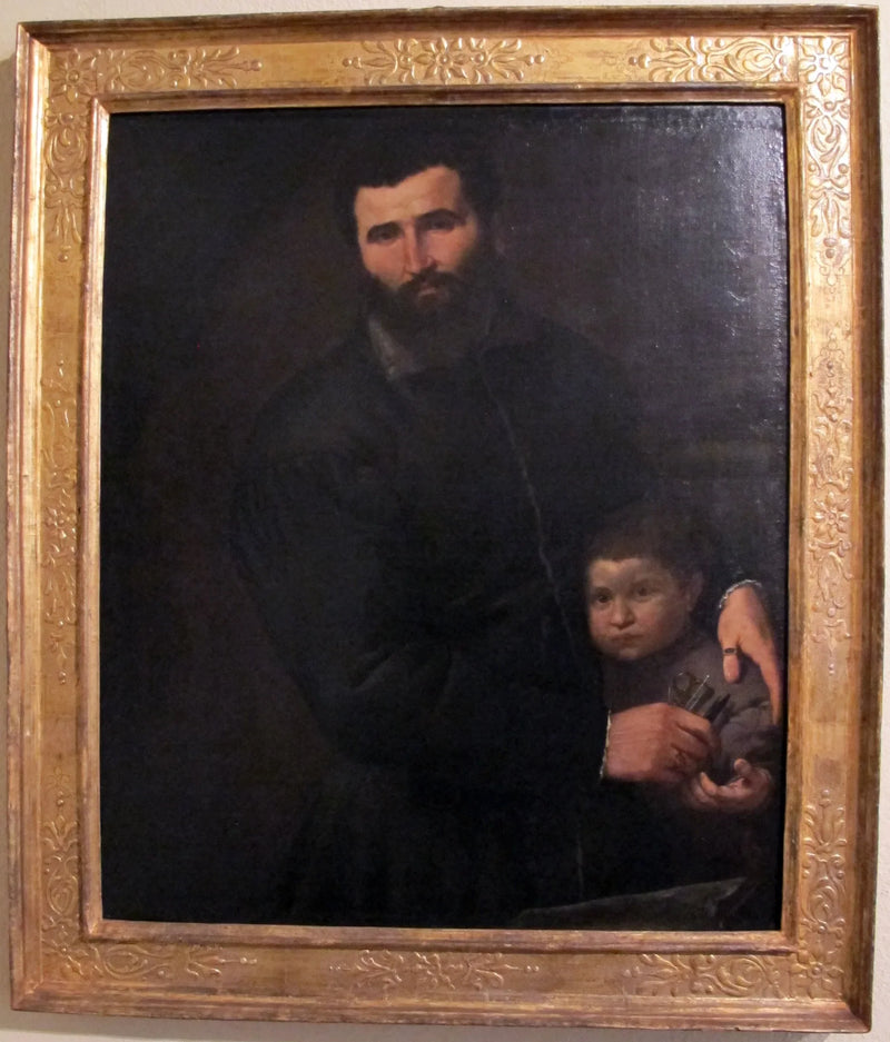 ภาพเหมือนของศัลยแพทย์ Gian Giacomo Bonamigo กับบุตรชาย Giovanni Antonio - Lorenzo Lotto