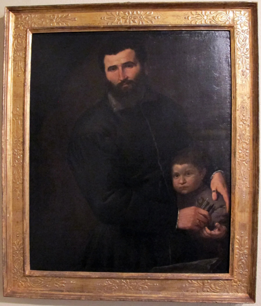 ภาพเหมือนของศัลยแพทย์ Gian Giacomo Bonamigo กับบุตรชาย Giovanni Antonio - Lorenzo Lotto