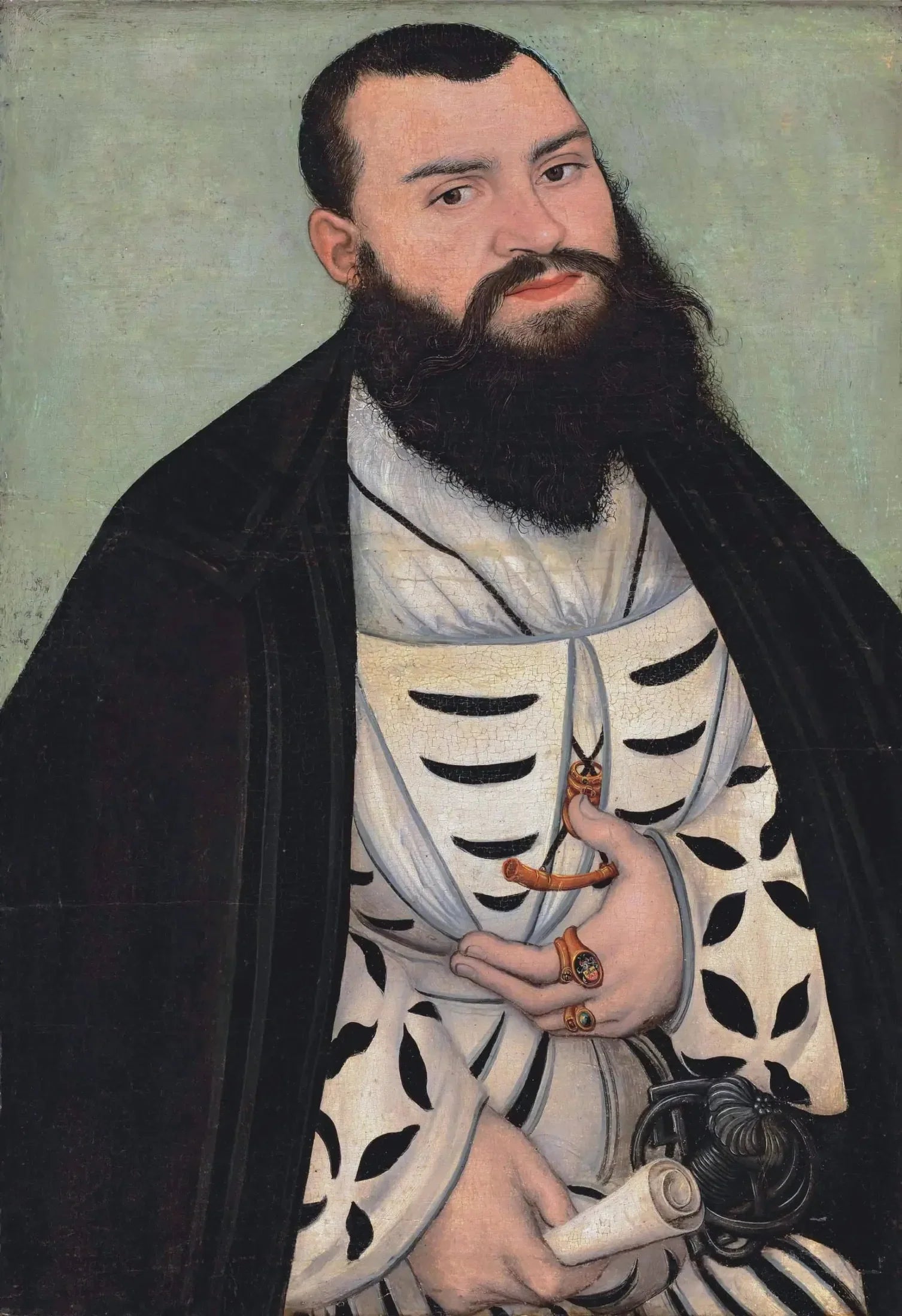 Portrait du Dr Johann Scheiring - Lucas Cranach the Elder image 1 copie de tableau peinte à la main