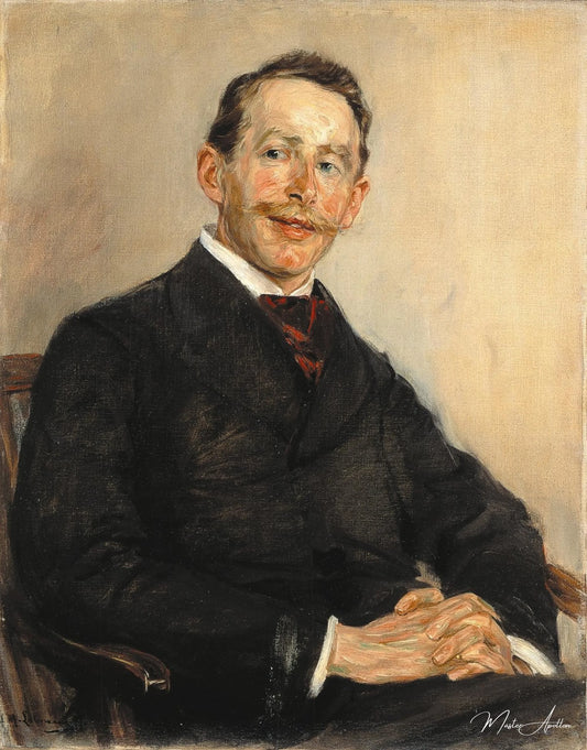 Portrait du Dr Max Linde - Max Liebermann - Reproductions de tableaux et peintures haut de gamme