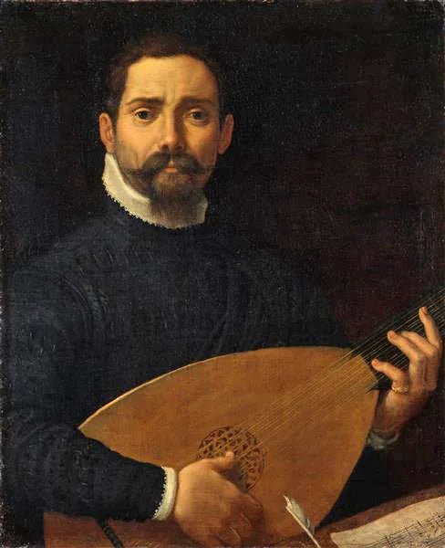 ภาพเหมือนนักเล่นลูท Giulio Mascheroni - Annibale Carracci