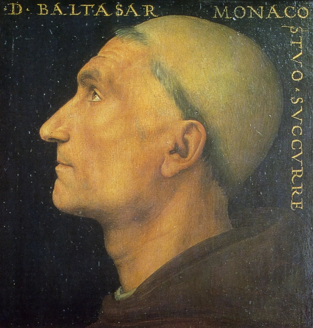 Portrait du moine Baldassarre - Pietro Perugino image 1 copie peinte à la main à l’huile