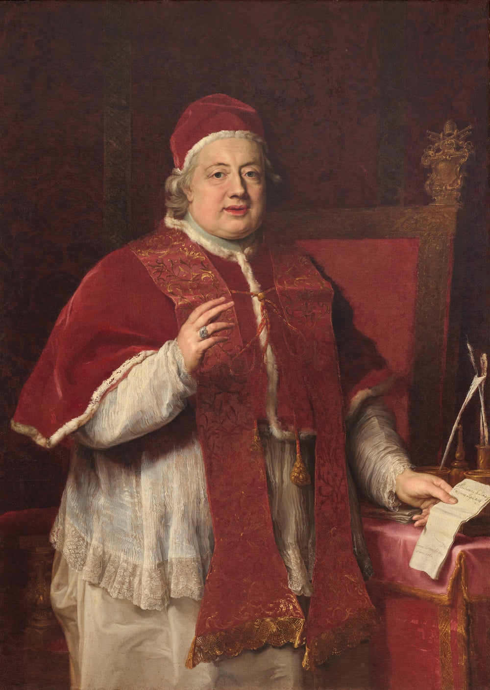 Portrait du pape Clément XIII bénissant Rezzonico - Pompeo Batoni - Alpha Reproduction