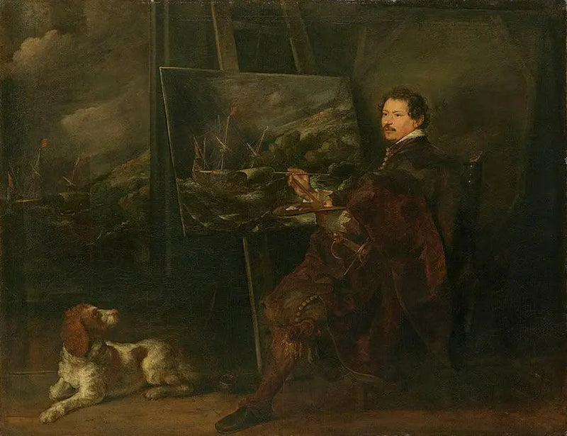 ภาพเหมือนของจิตรกร Andries van Eertvelt - Antoine van Dyck