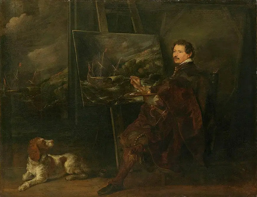 ภาพเหมือนของจิตรกร Andries van Eertvelt - Antoine van Dyck